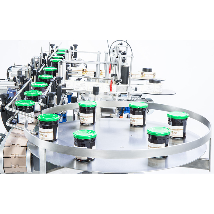 automatic labeller for tapered jam jar 