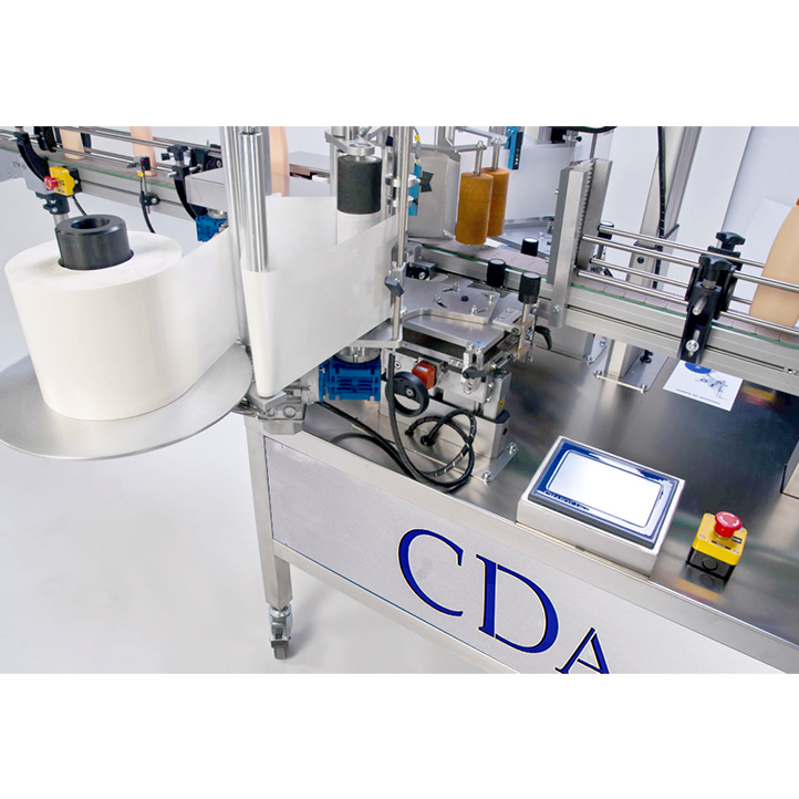 automatic labeller for dispensing of 2 labels on product sides ninon side cda