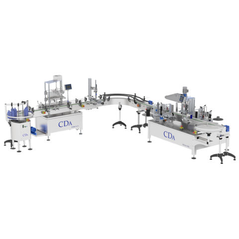CDA custom-made filling and labelling packing lines
