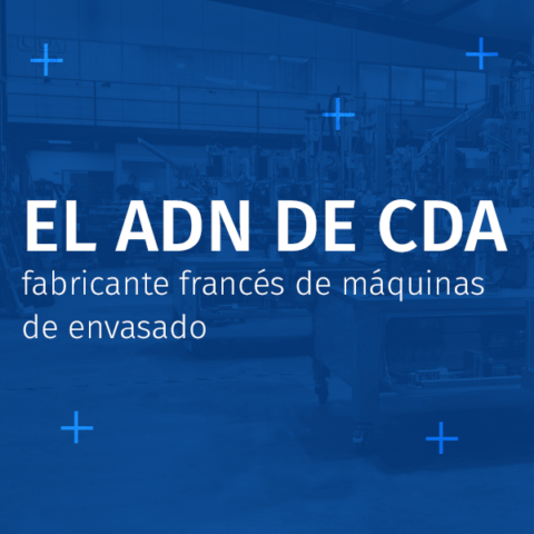 ADN visual textual de CDA, fabricante francés de máquinas de envasado