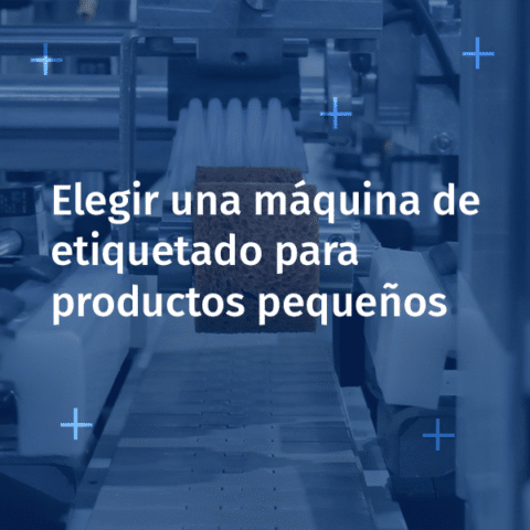 Máquina de etiquetado para productos pequeños