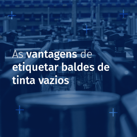 etiquetar baldes de tinta vazios