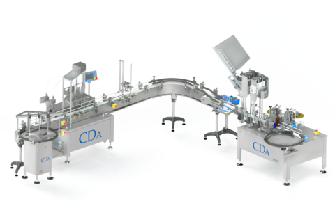 CDA custom-made filling and labelling packing lines